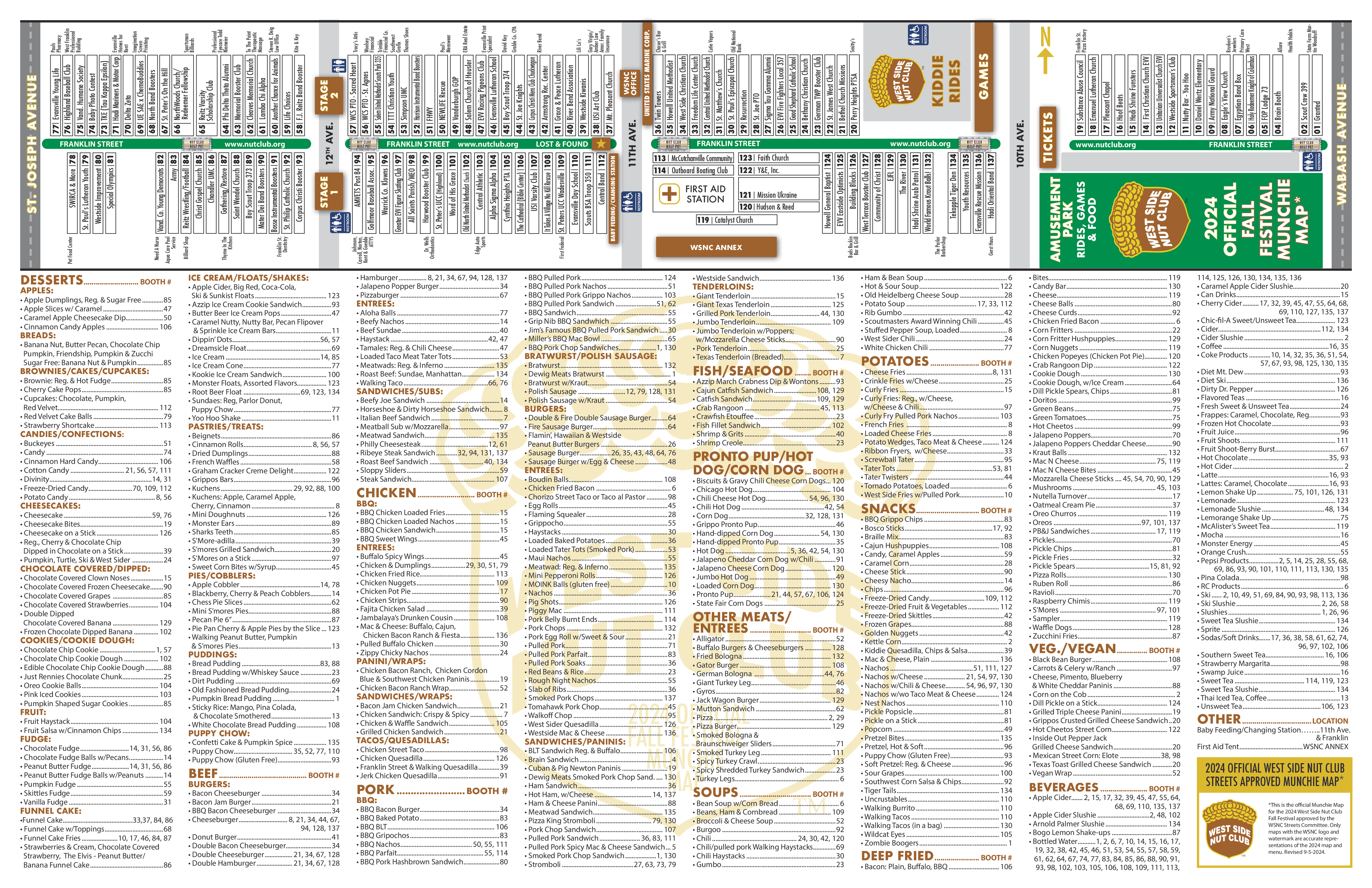 West Side Nut Club Release UPDATED Fall Festival Munchie Map